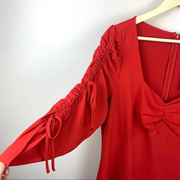 COPY - Rodarte X Universal Standard Dress Ruffle Hem Red - Picture 5 of 9